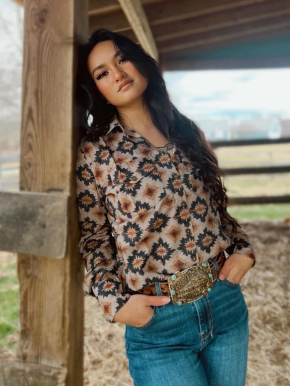Oh My Stars | Jordan Top-Aztec Western
